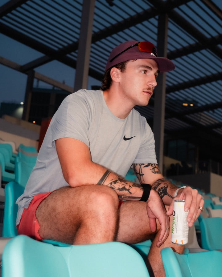 Post-session HfreeO in the stands